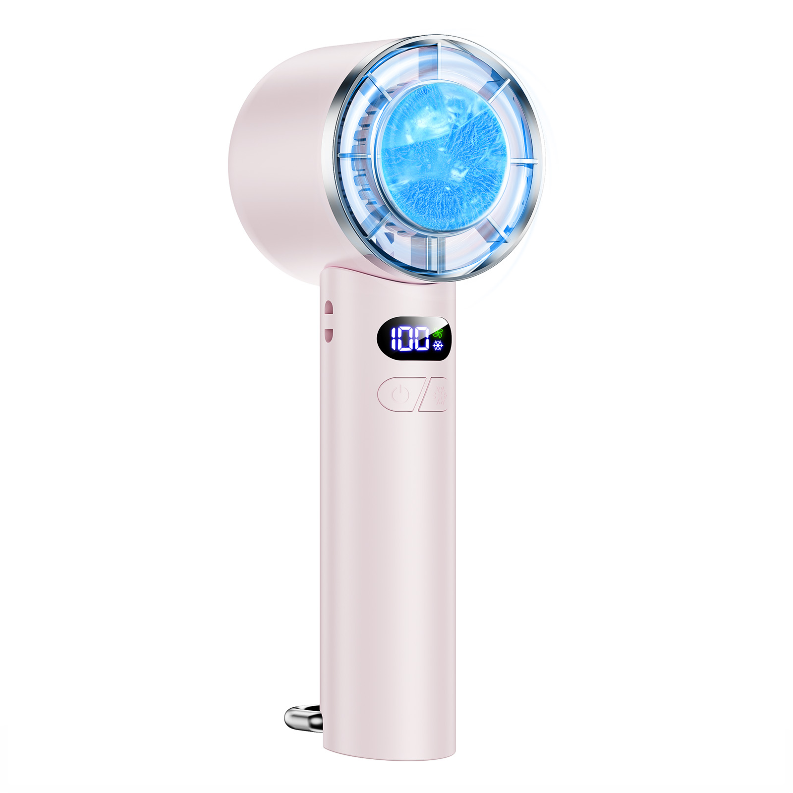 ハンディファン 冷却プレート 最大12時間稼働 扇風機 ハンディ 軽量 手持ち扇風機 ハンディ扇風機  ハンディーファン 90°角度調整 ネックストラップ付 LED残量表示 小型 コンパクト 静音 アウトドア オフィス 暑さ対策