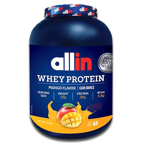 חלבון מי גבינה אלין בטעם מנגו