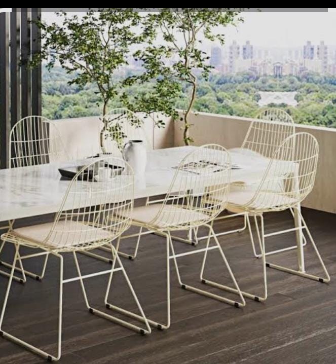 Modern Outdoor Wire Chairs