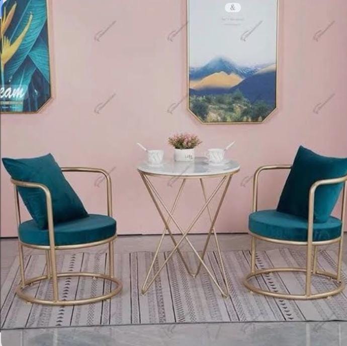Modern Velvet Leisure Chair Set