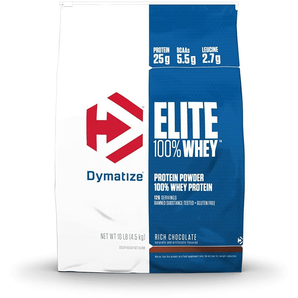 DYMATIZE ELITE 100 % WHEY PROTEIN POWDER (CHOCOLATE)