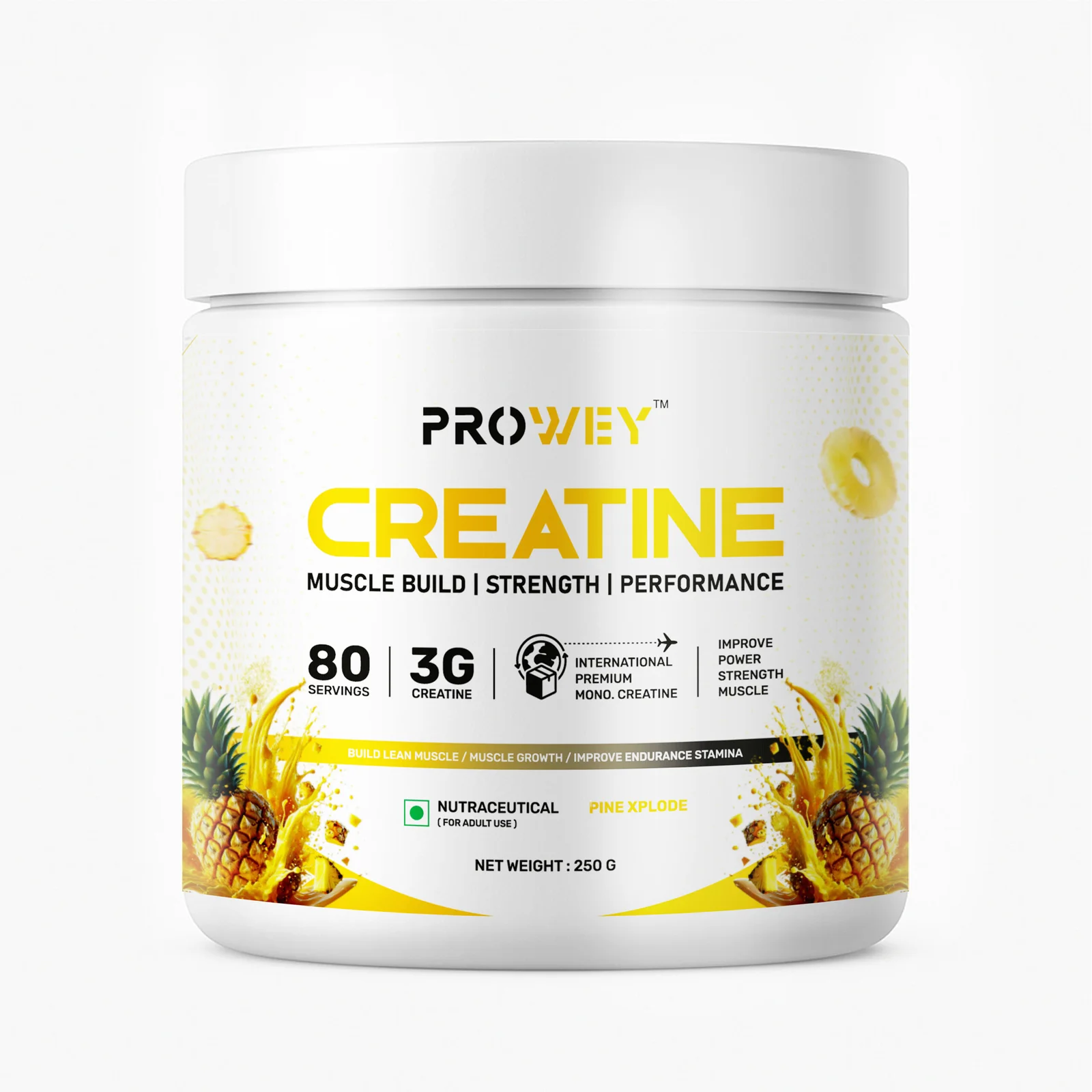 PROWEY Creatine – Pure Micronized Creatine Monohydrate