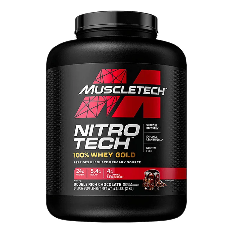 MuscleTech Nitro Tech 100% Whey Gold, Double Rich Chocolate