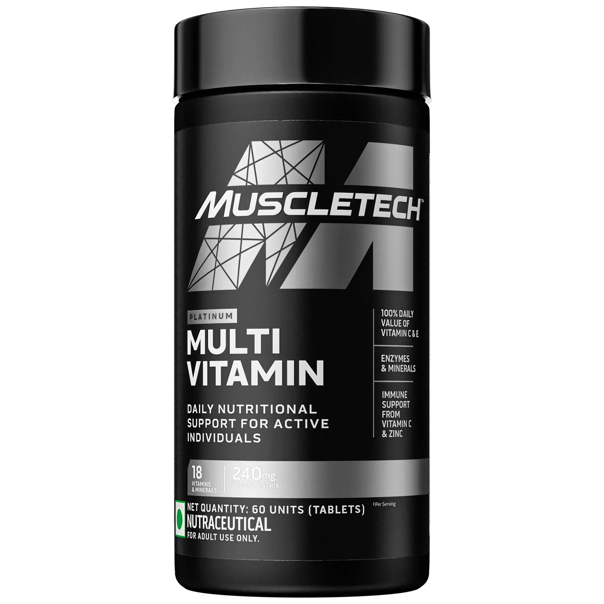 MuscleTech™ Platinum Multivitamin Tablets – 60 Tabs