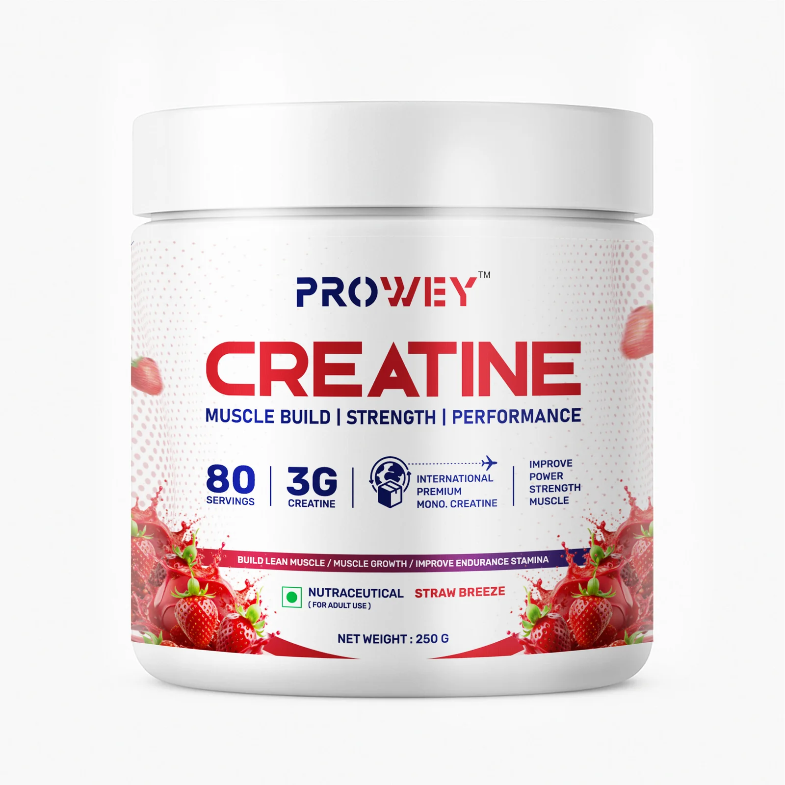 PROWEY Creatine – Pure Micronized Creatine Monohydrate
