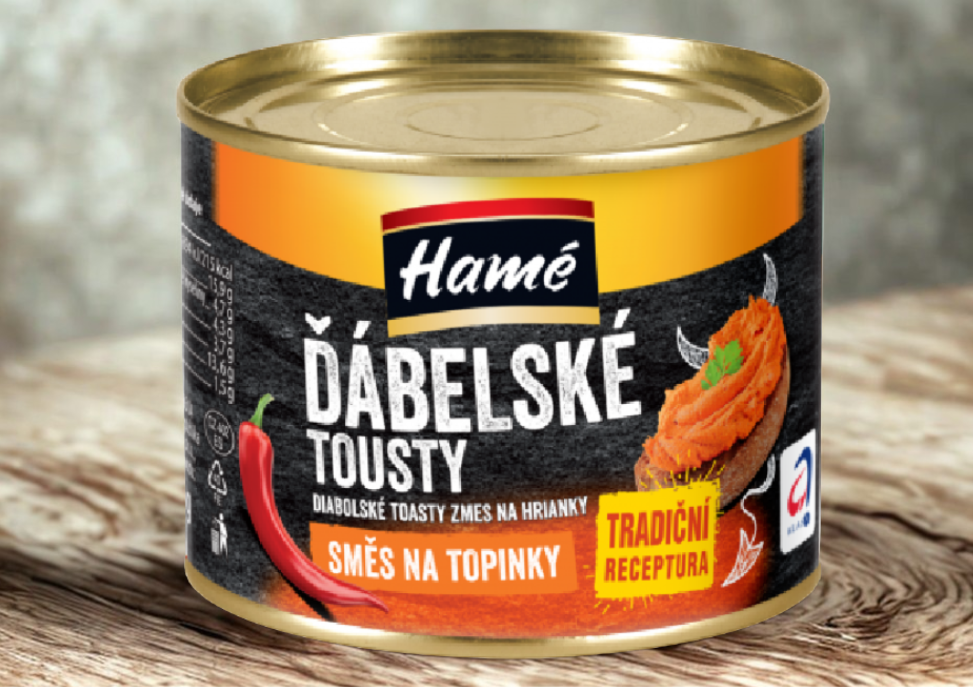 Tostadas a la diabla, conserva de carne 180g HAMÉ