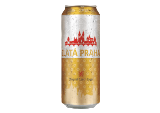 Cerveza Premium checa Original Golden Prague lata de 500 ml