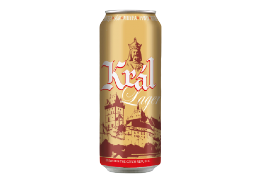 Cerveza Premium Checa Original King Lager Lata de 500 ml
