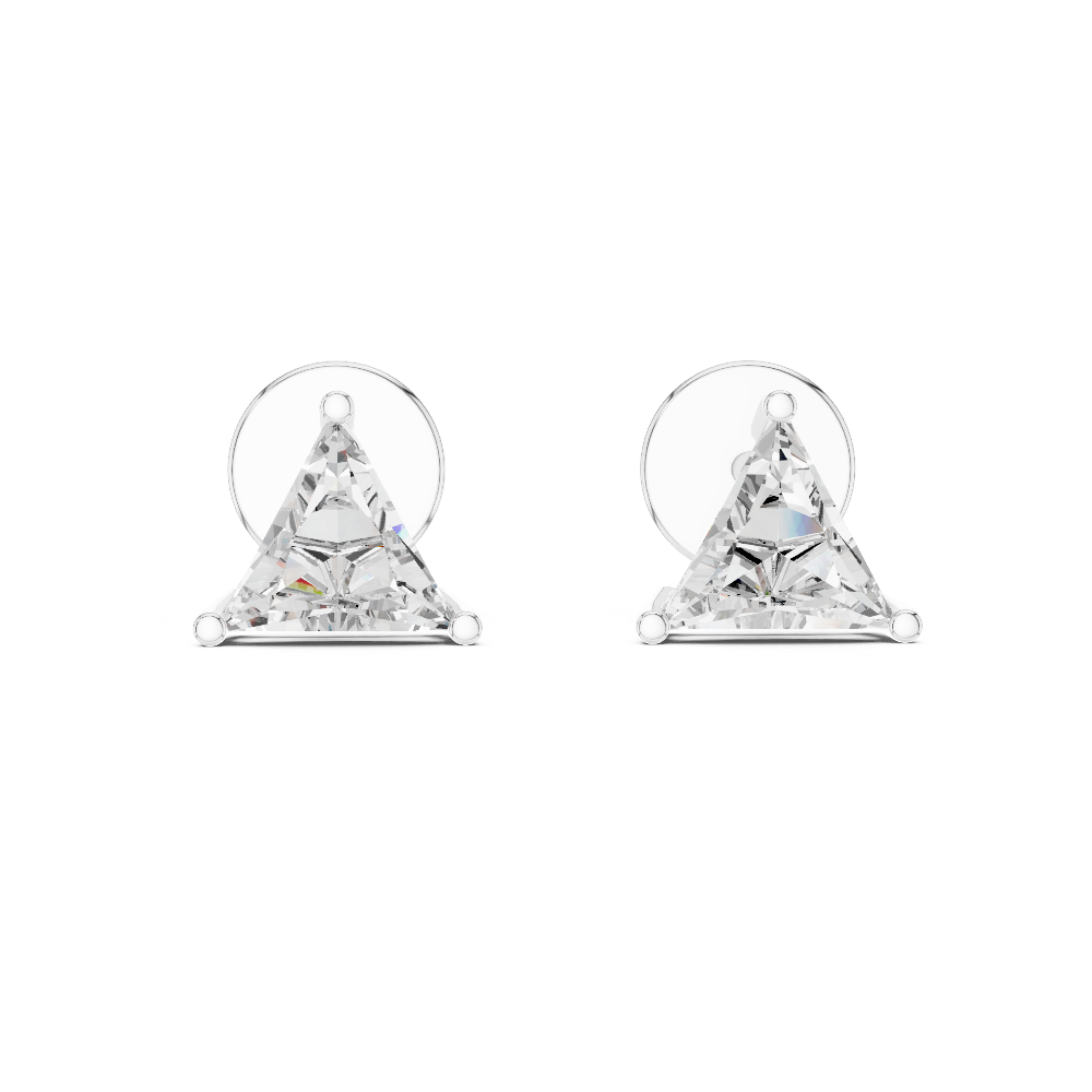 Triangle Crystal Stud Earrings