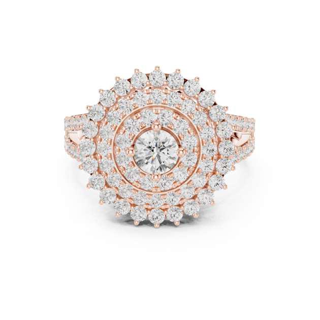 Elegant Diamond Halo Ring