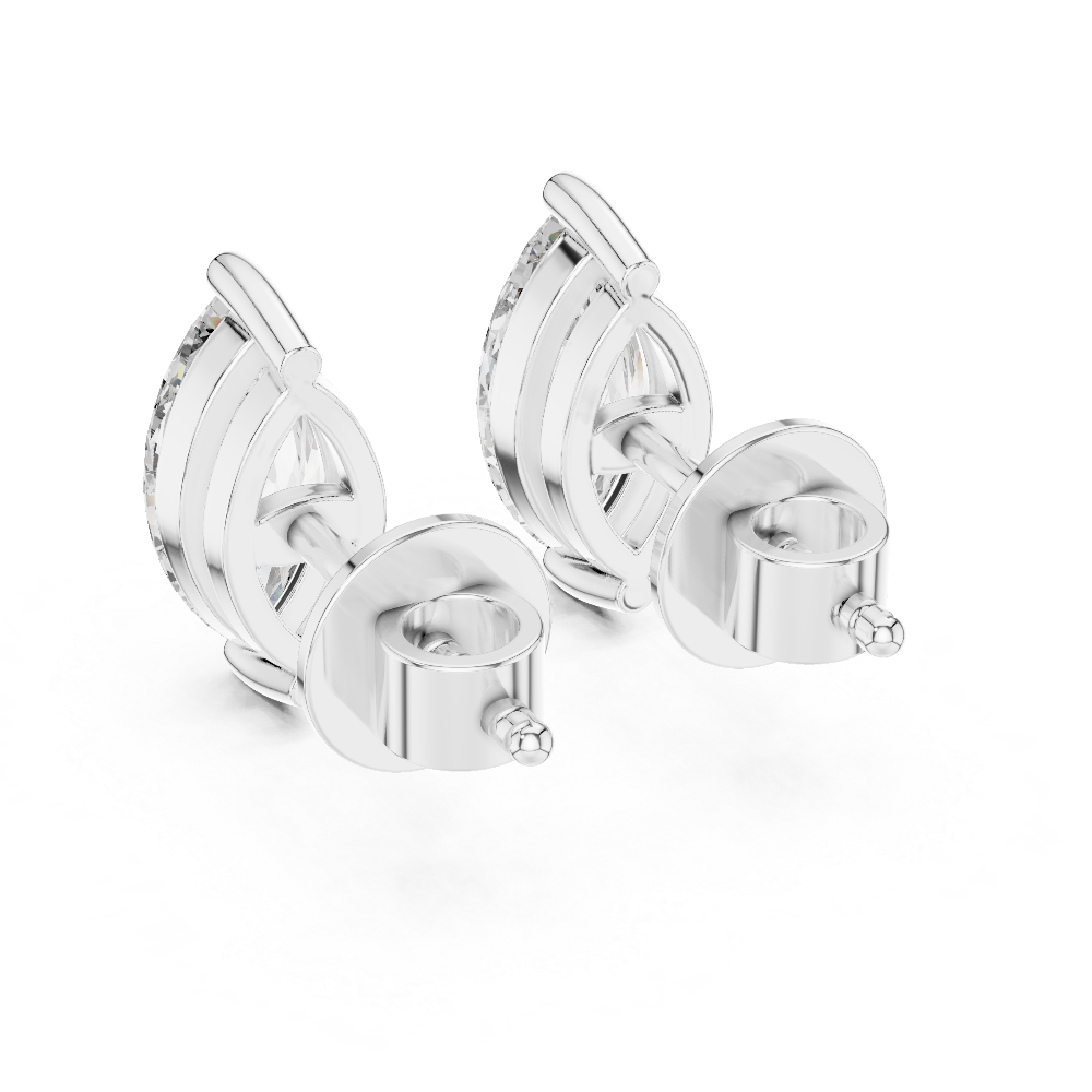 Marquise Cut Diamond Stud Earrings