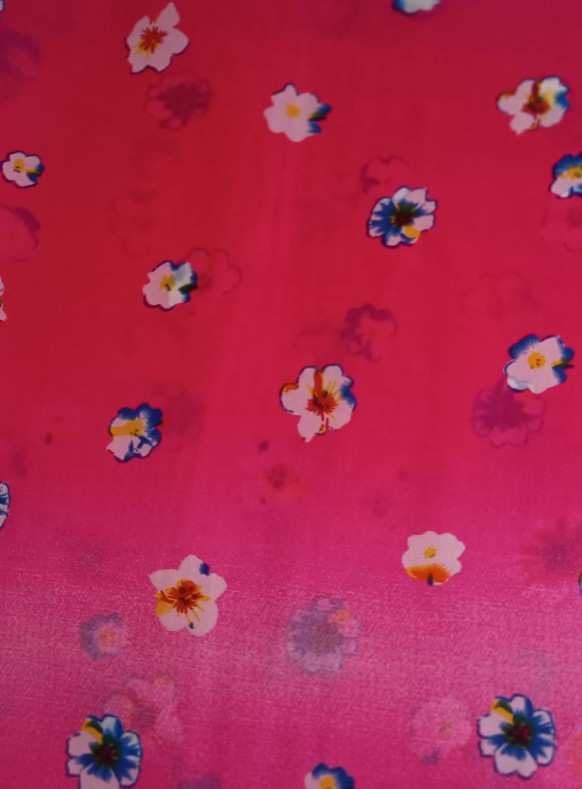 Pañuelo de seda floral