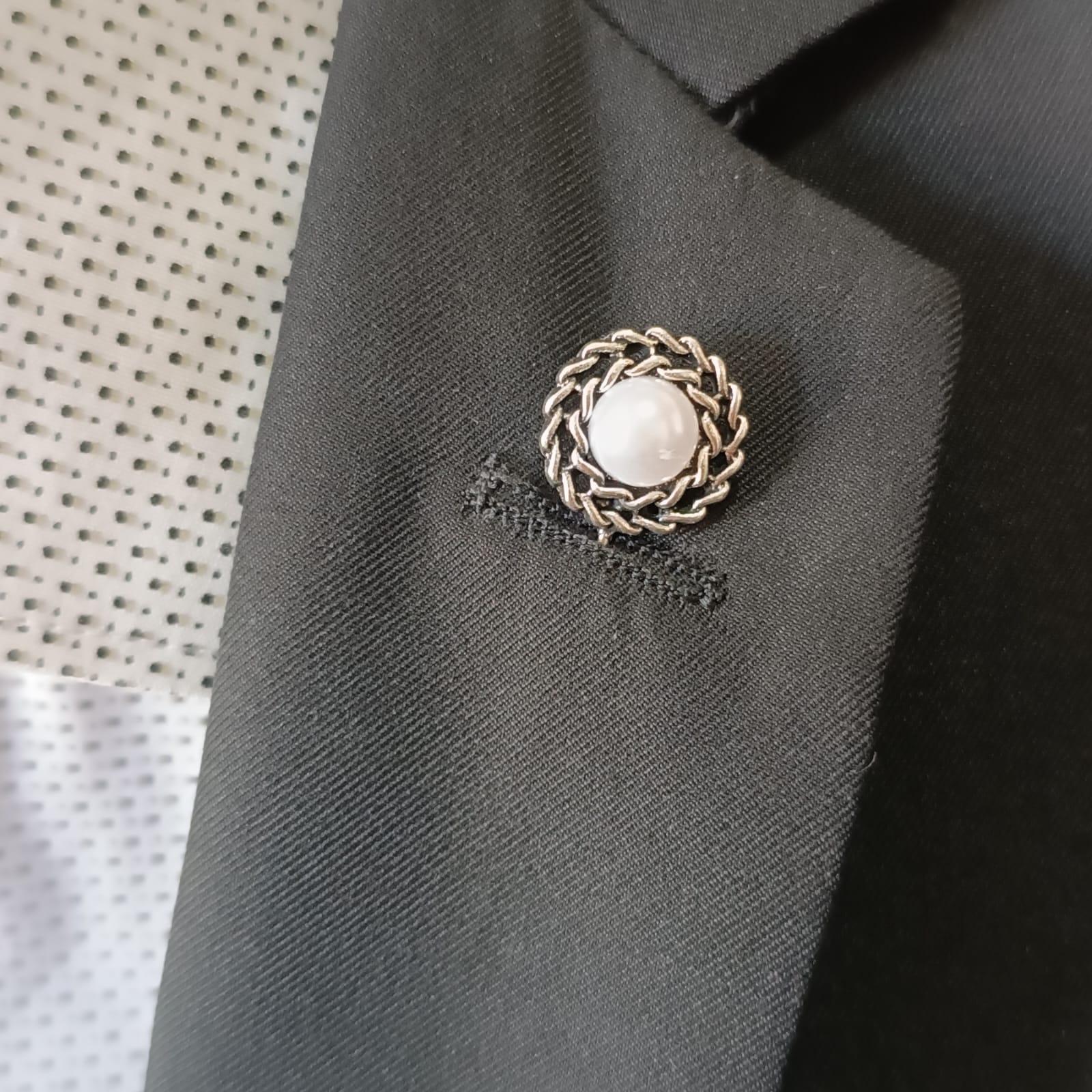 Alfiler de perla vintage