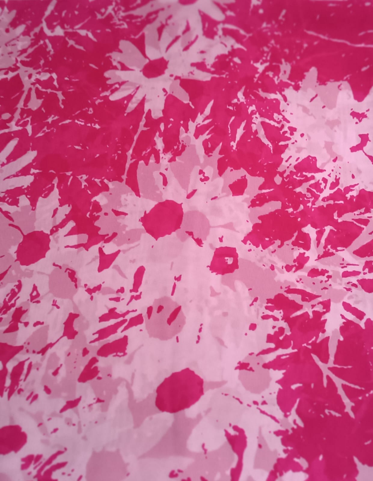 Pañuelo estampado rosa