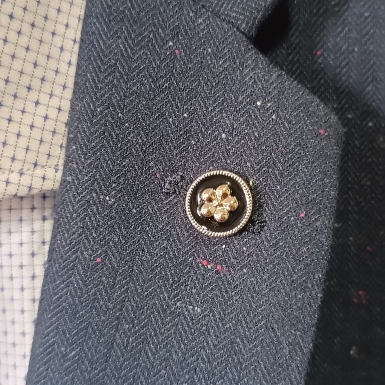 Botón decorativo de chaqueta