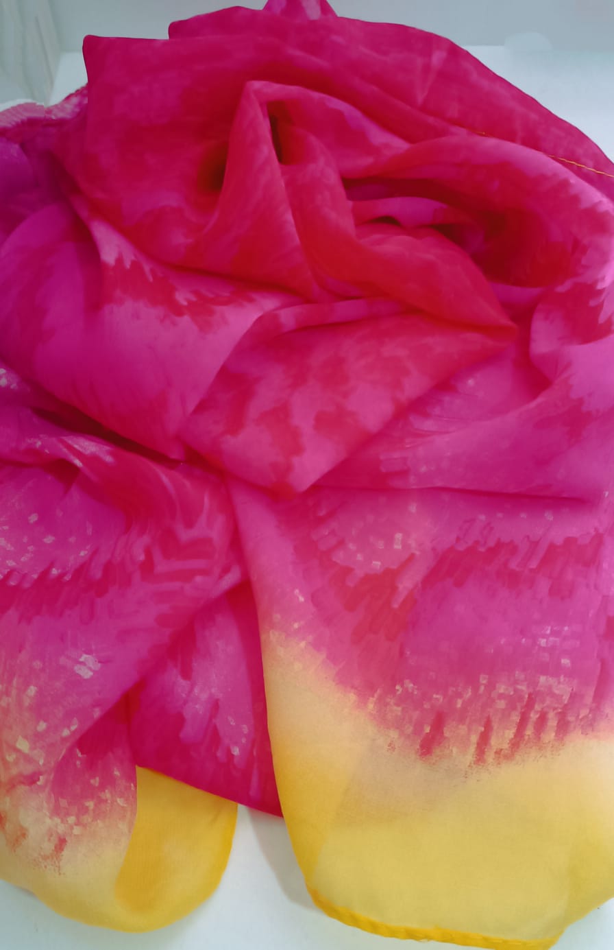 Pañuelo de seda degradado