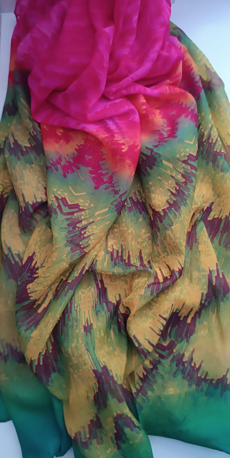 Pañuelo de seda multicolor