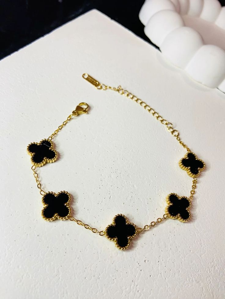 Clover Leaf Stainless Steel Bracelet