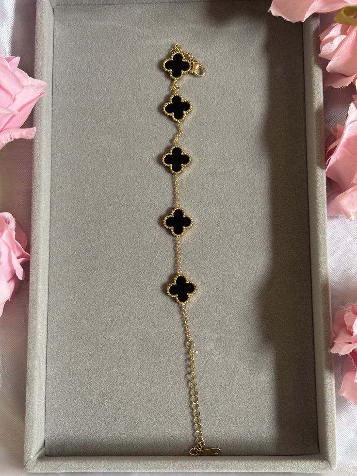 Clover Leaf Stainless Steel Bracelet