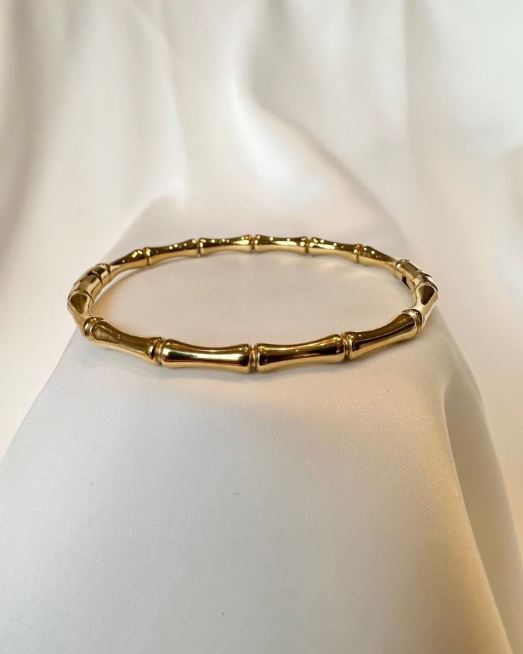 Gold Bamboo Bracelet
