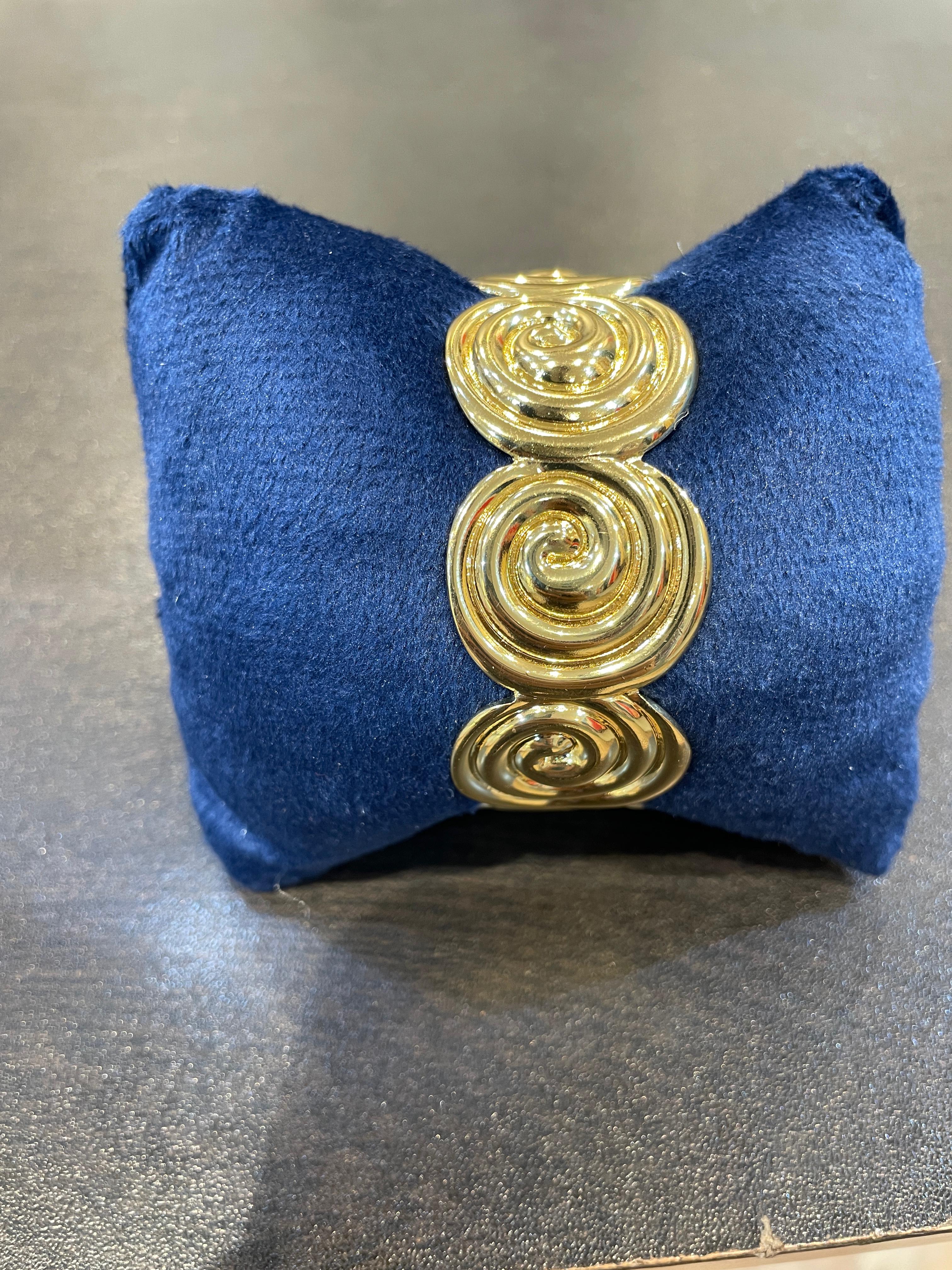 Gold Spiral Bracelet