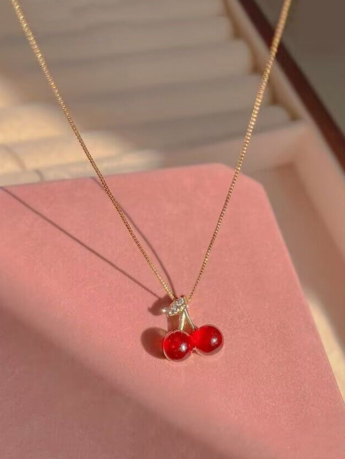 Cherry Pendant Necklace