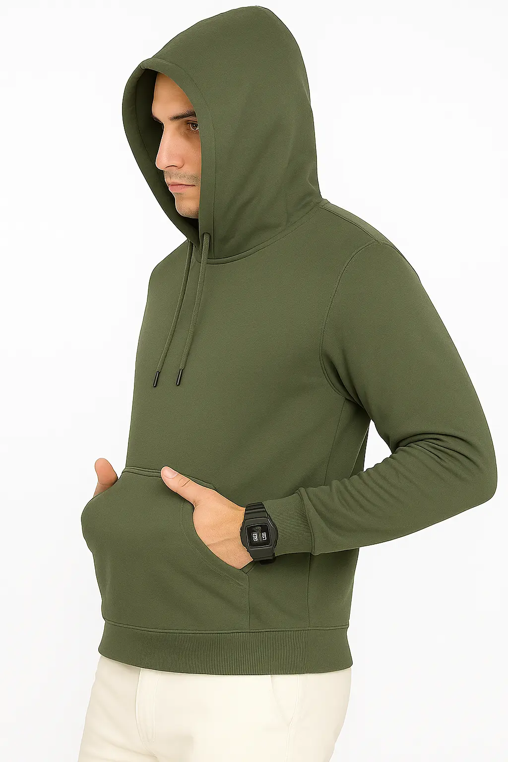 Classic Olive Green Hoodie