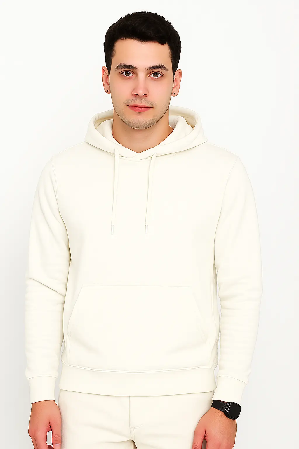  Off White Hooded Sweatshirt