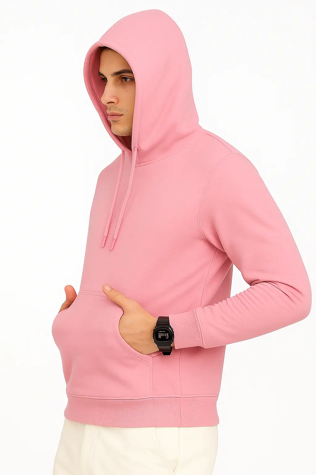  Men's Pink Hoodie
