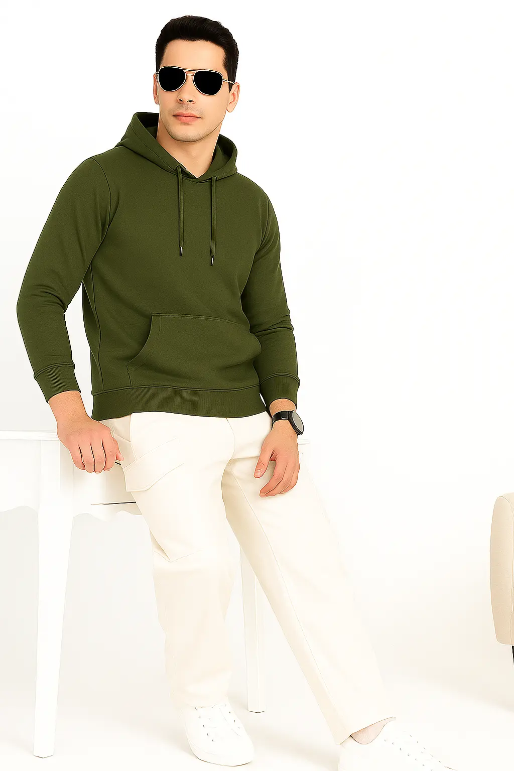 Classic Olive Green Hoodie