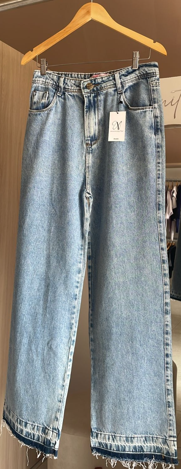 CALÇA JEANS WIDE LEG