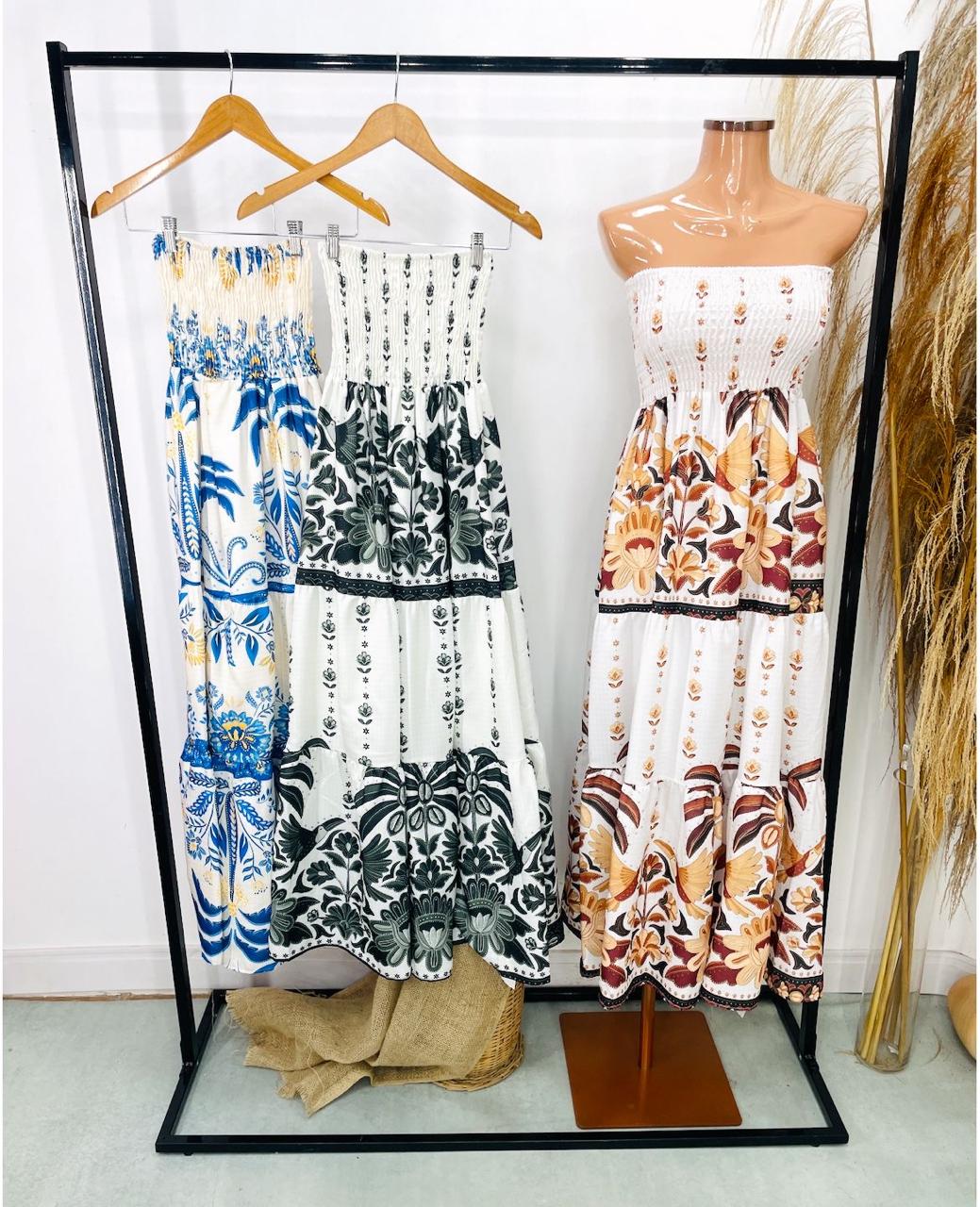 VESTIDO LONGO LASTEX TOMARA QUE CAIA