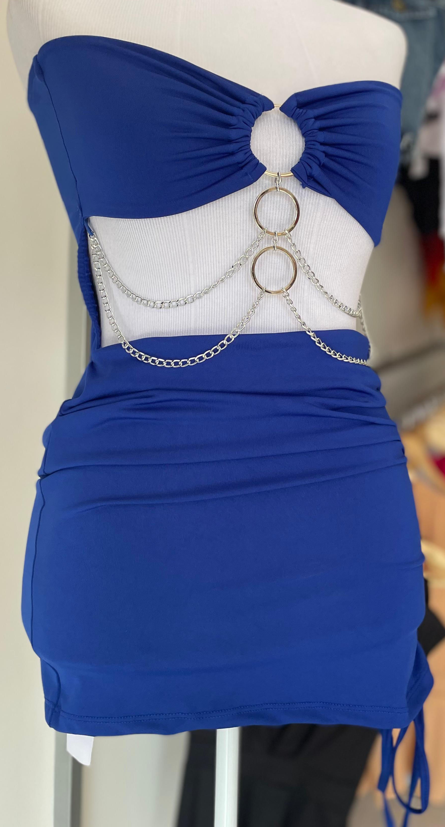 VESTIDO CORRENTES AZUL