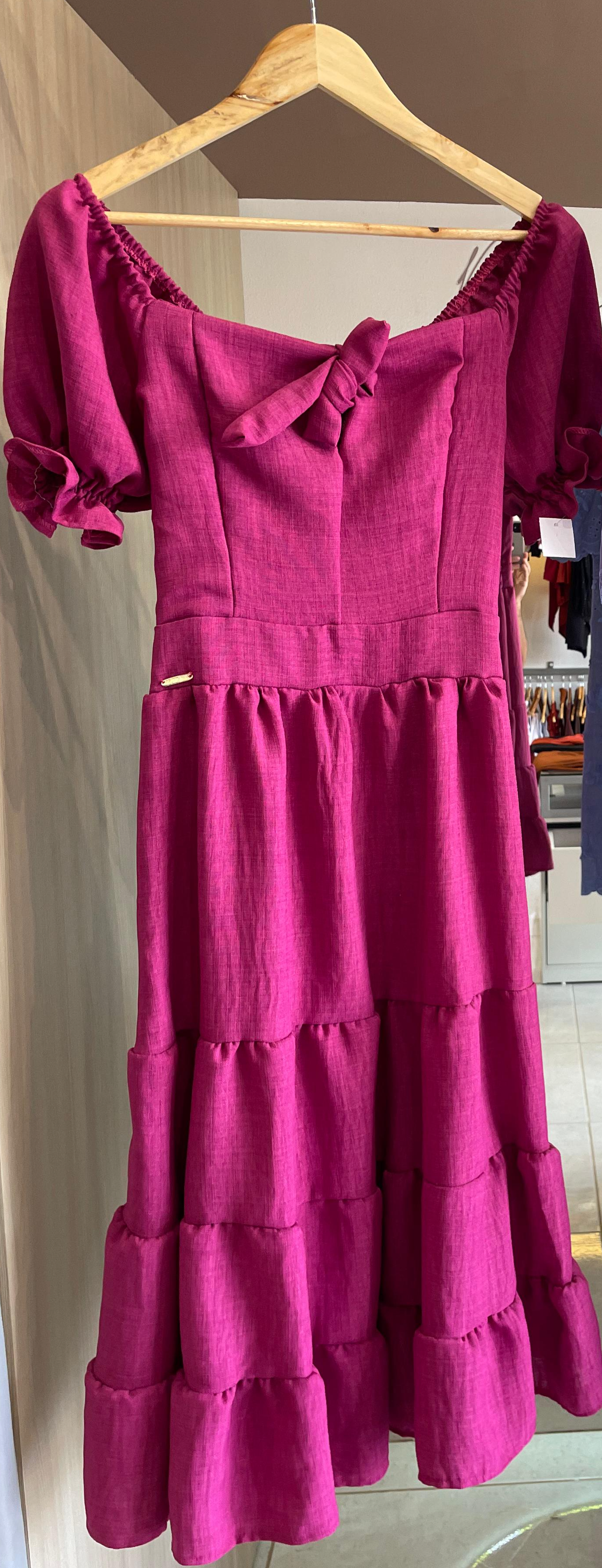 VESTIDO MODA MODESTA ROSA