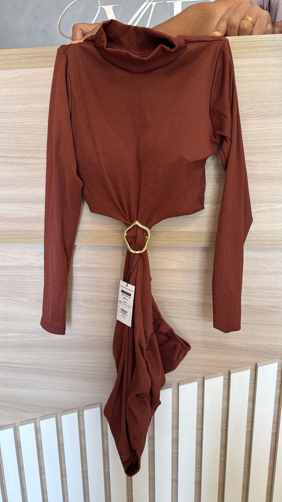 VESTIDO RIBANA PREMIUM CAFÉ