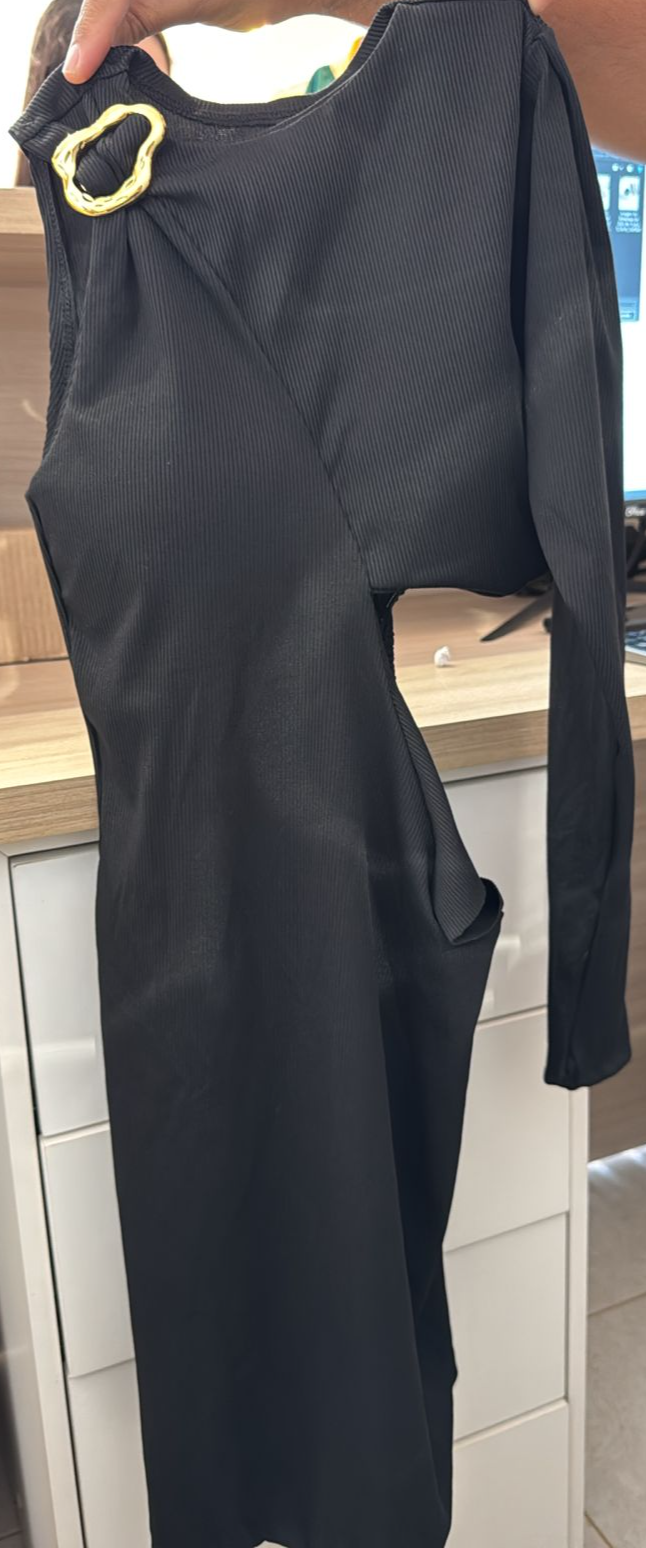 VESTIDO RIBANA PREMIUM PRETO