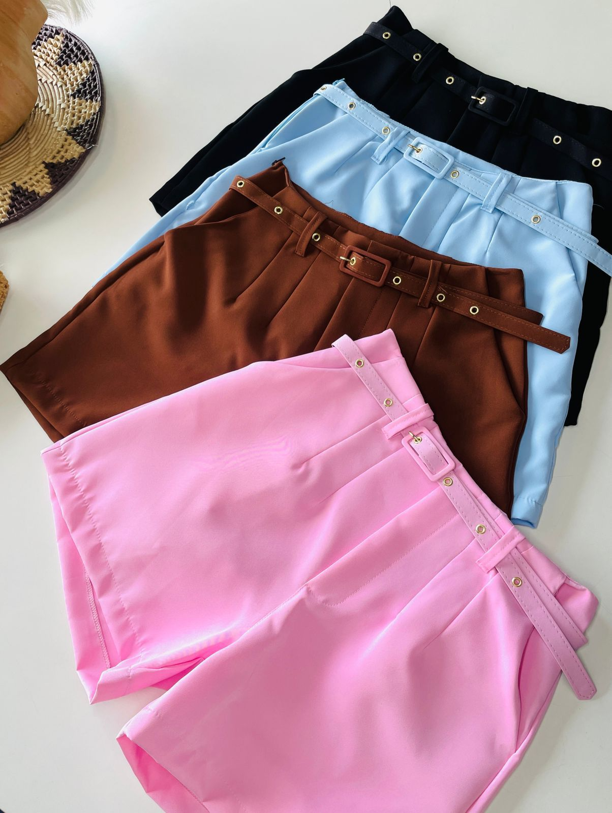 SHORT ALFAIATARIA C/CINTO