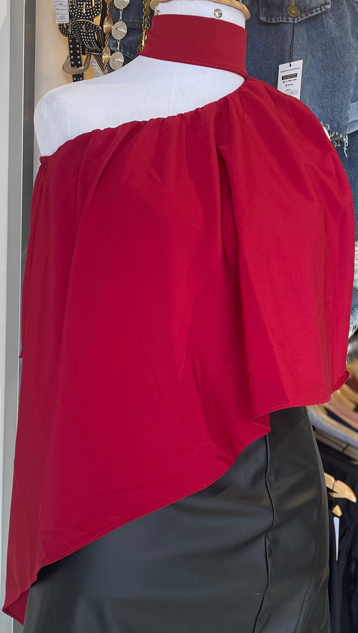 BLUSA BATA ASSIMÉTRICA
