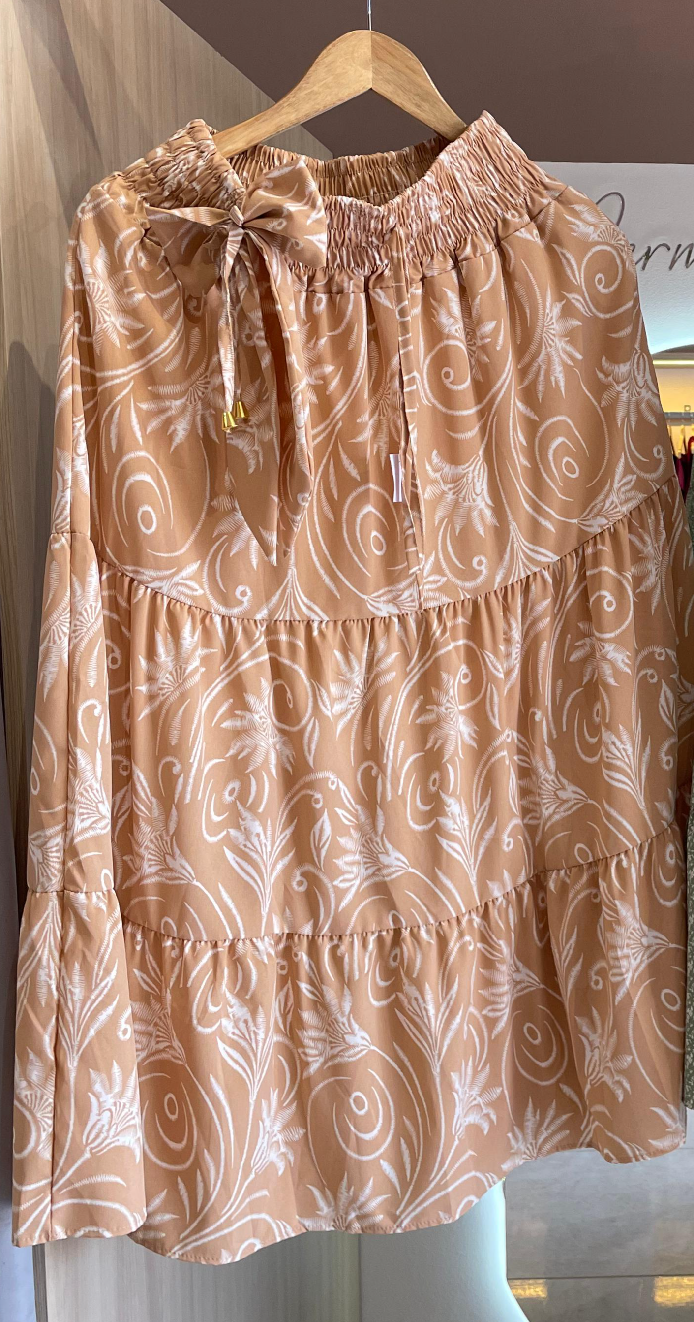 SAIA MODA EVANGÉLICA C/LAÇO DE CABELO