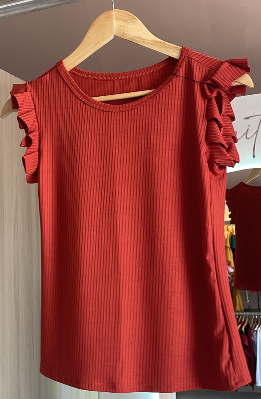 BLUSA CANELADA