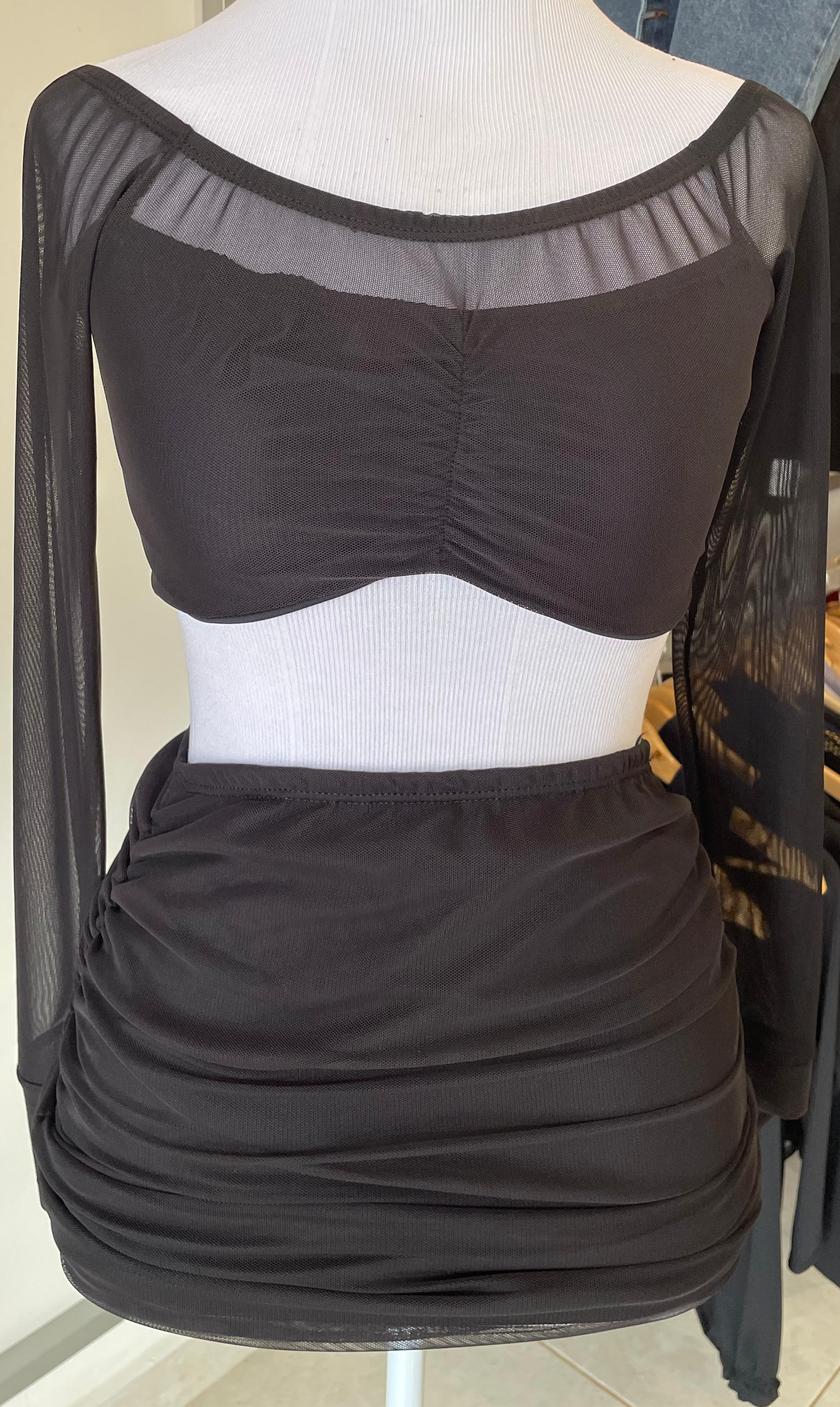 CONJUNTO TULE PRETO