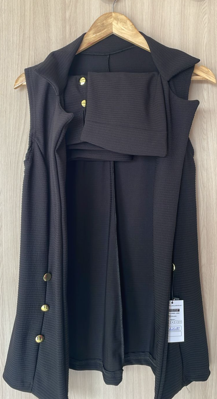 CONJUNTO 3 PEÇAS COLETE