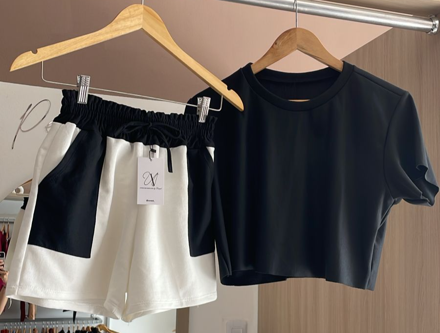 CONJUNTO MOLETOM SHORT