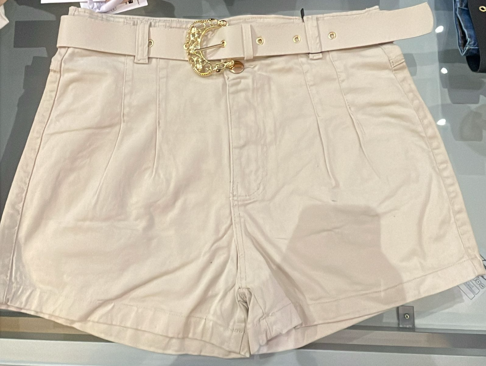 SHORT C/CINTO JEANS