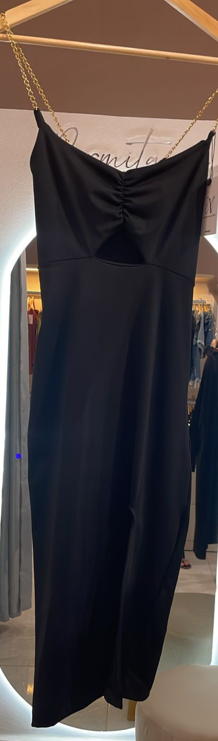 VESTIDO CORRENTE PRETO