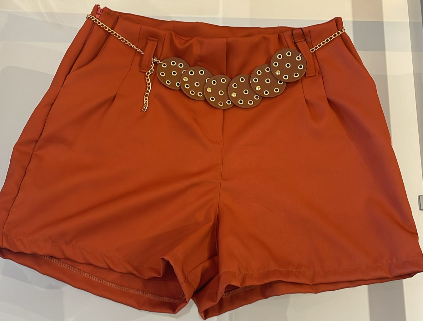 SHORT ALFAIATARIA TELHA