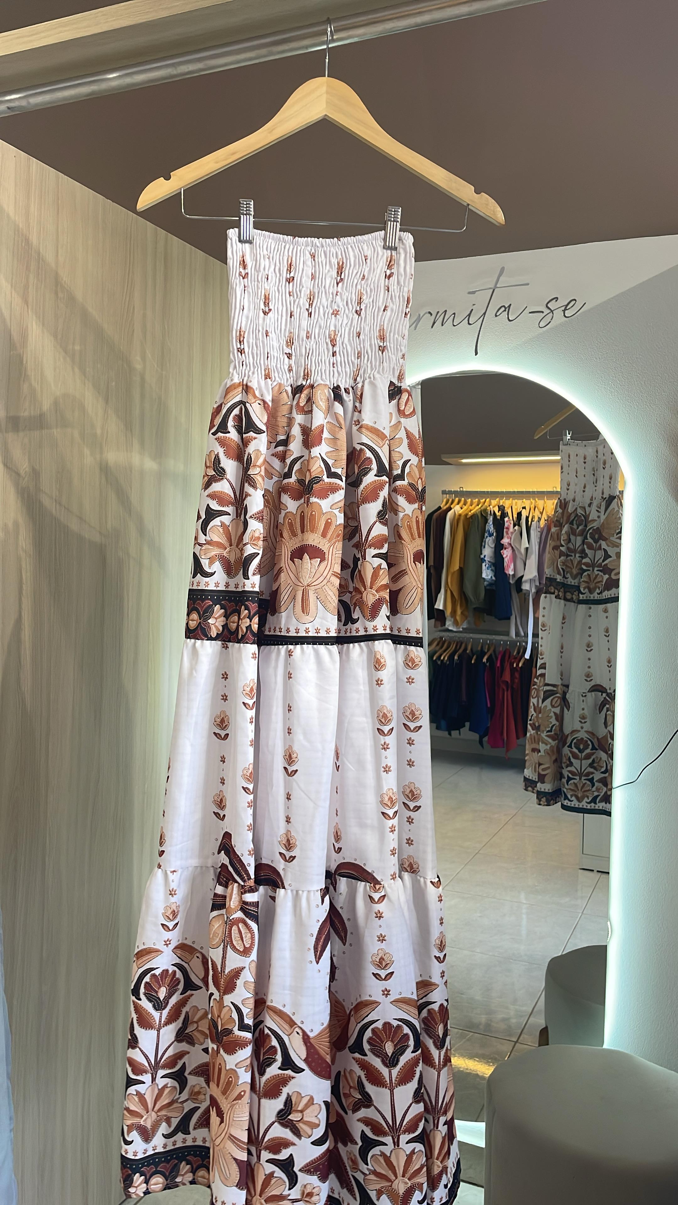 VESTIDO LONGO LASTEX TOMARA QUE CAIA