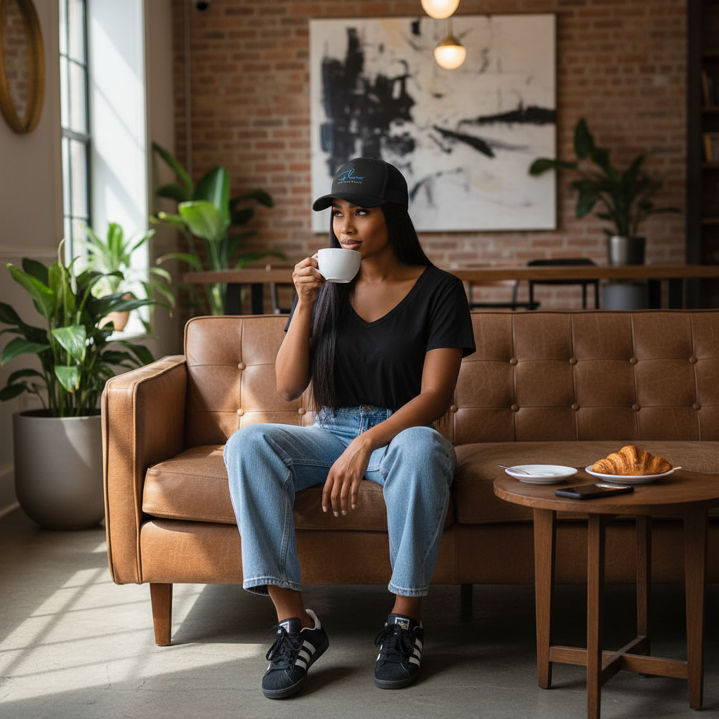 Flow by Tara Davis Logo Baseball/Trucker Cap