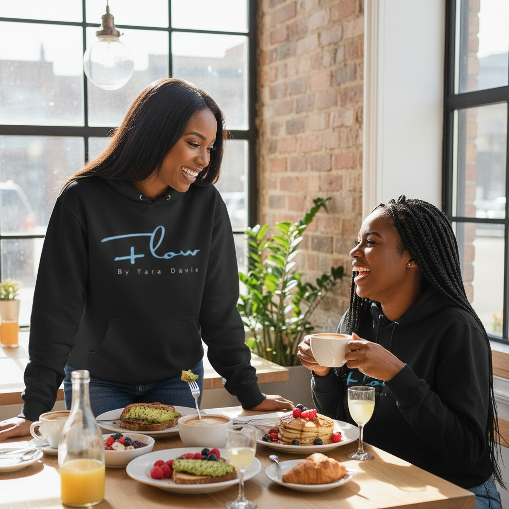 Flow Logo Hoodie Sweatshirt- Flow by Tara Davis