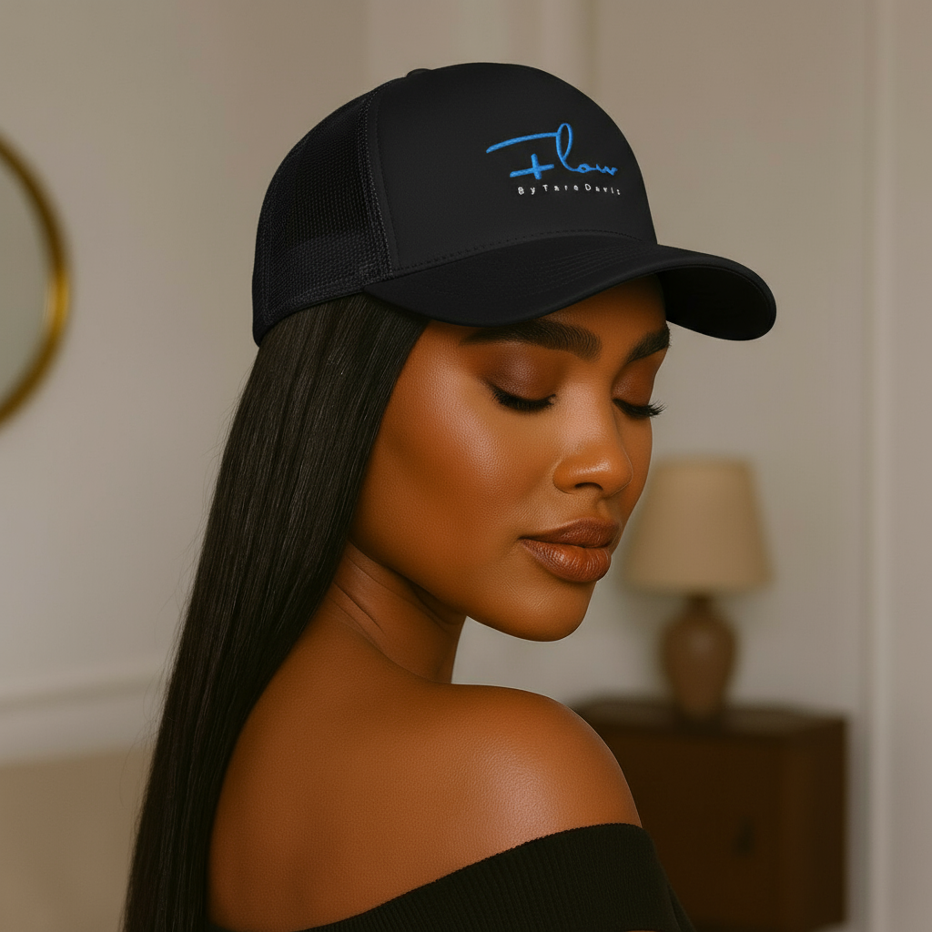 Flow by Tara Davis Logo Baseball/Trucker Cap